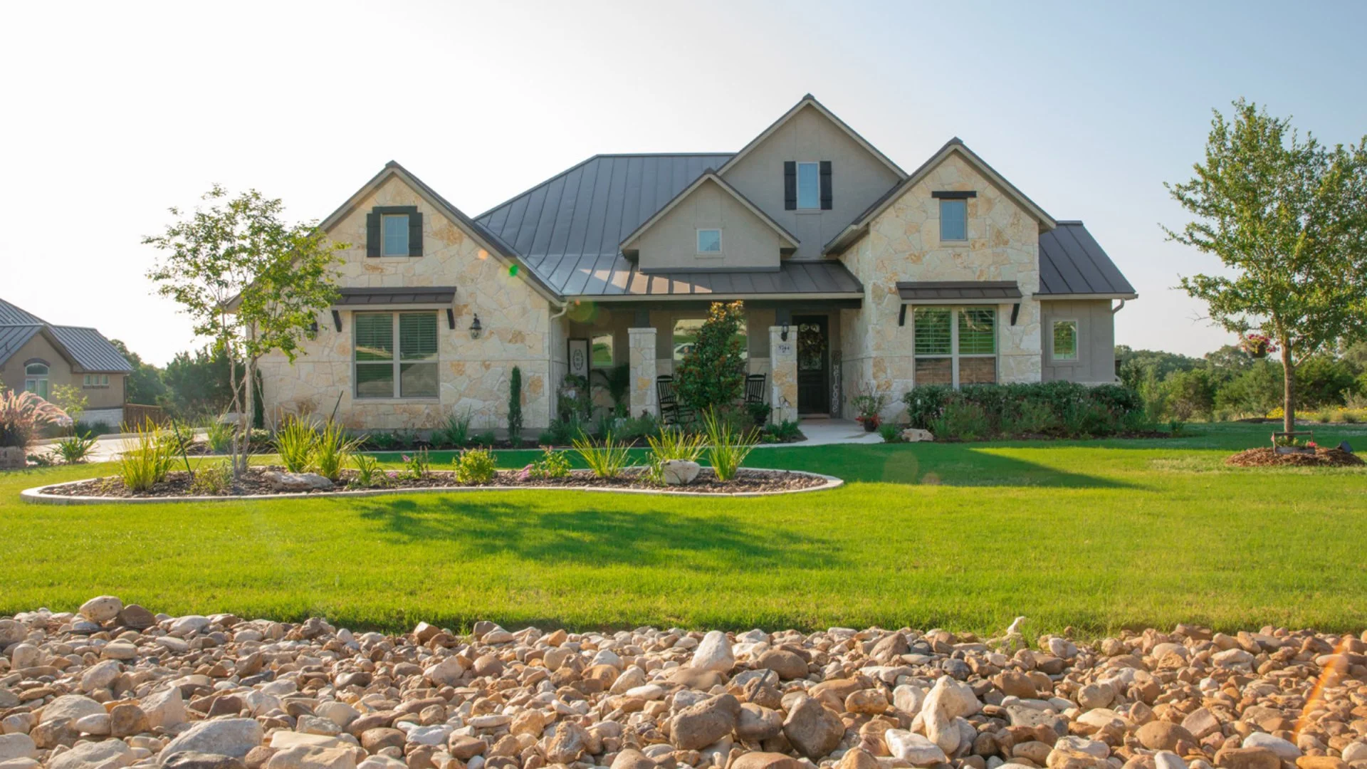 Skyline Landscaping company truck in New Braunfels, TX.